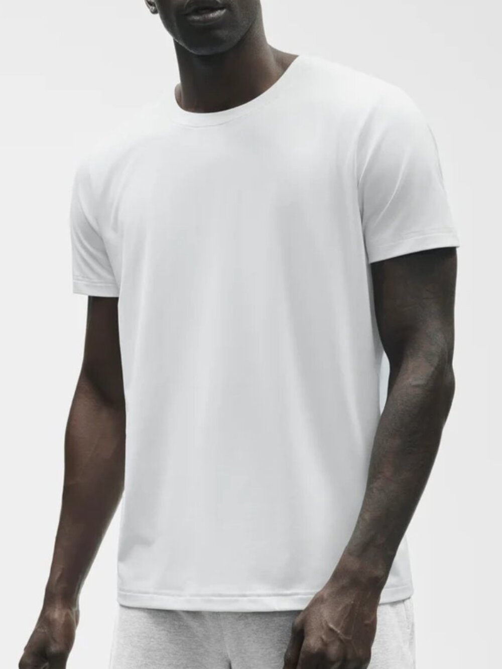 Alo Yoga Conquer Reform Crewneck Short Sleeve White Men's Medium NWT